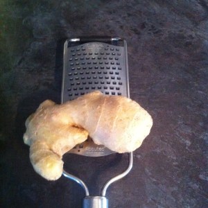 A good grater makes grating ginger easy-peasy.