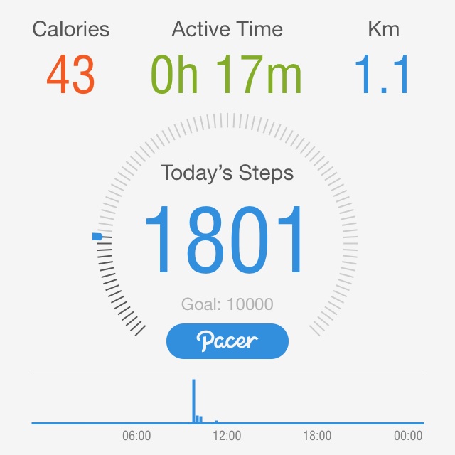 A few steps to go today to hit that 10,000 steps goal.