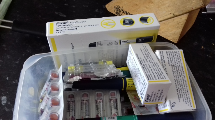 a plstic box c ontaining insulin on The Diabetes Diet