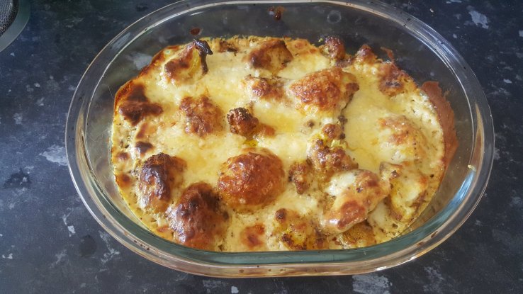 low-carb cauliflower cheese