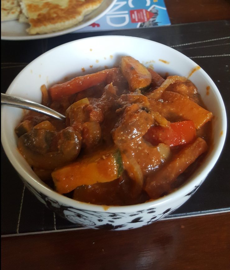 vegetable curry in a bowl